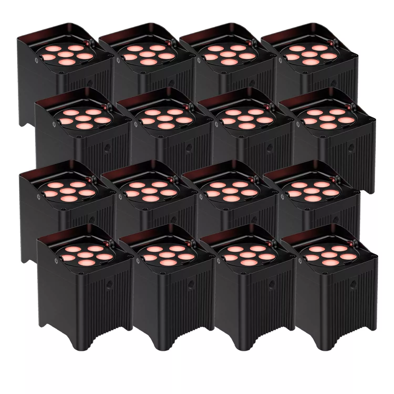 (16) Chauvet DJ Freedom Par T6 Battery-Powered Bundle