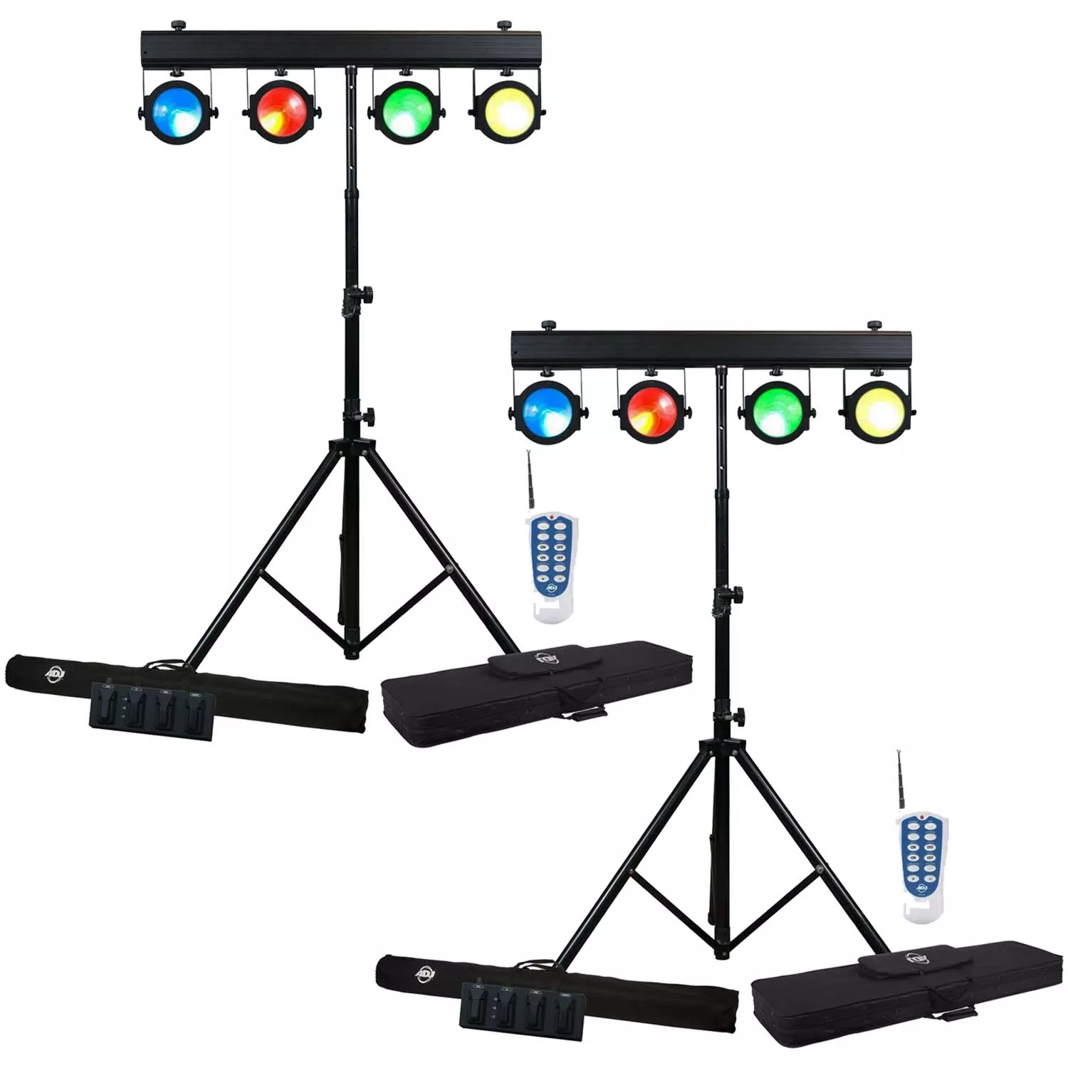 (2) American DJ Dotz TPar System with Light, Stand, and Bag Bundle