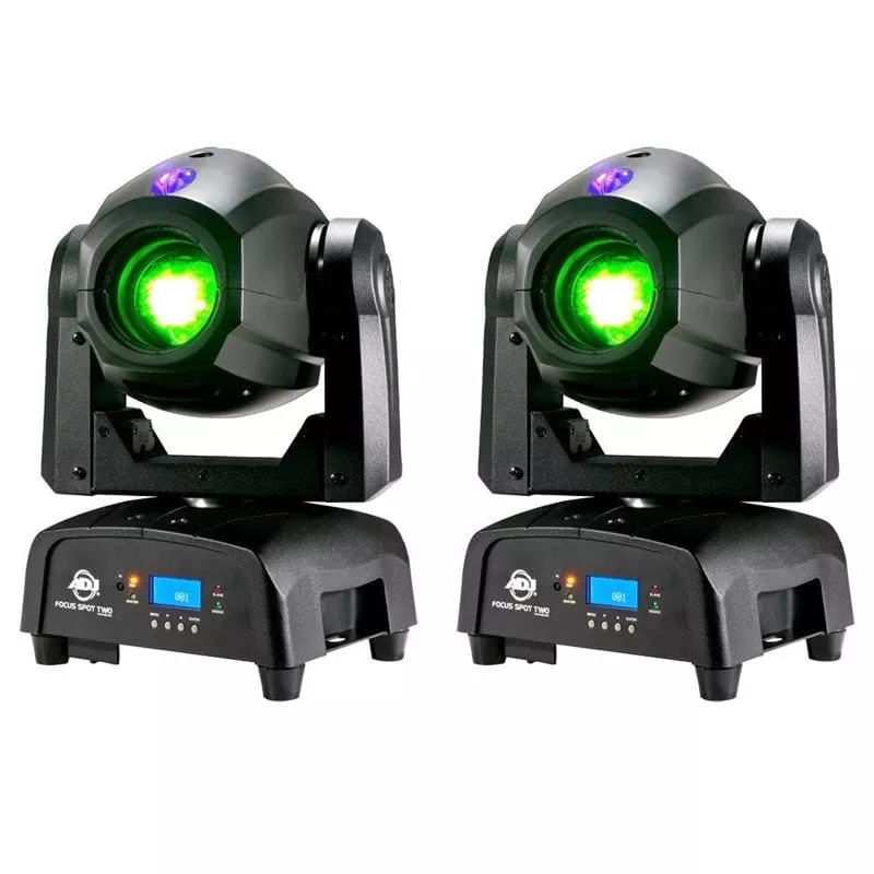 (2) American DJ Focus Spot Two Rotating LED Head