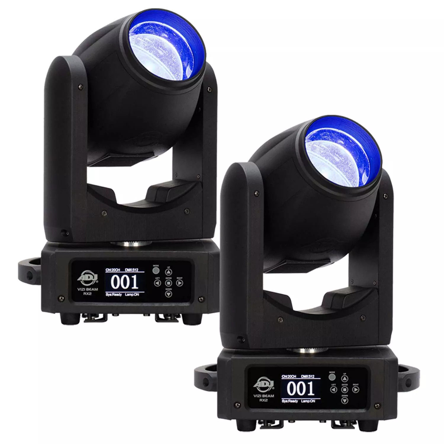(2) American DJ VIZI Beam RX2 Moving Head Fixture Bundle