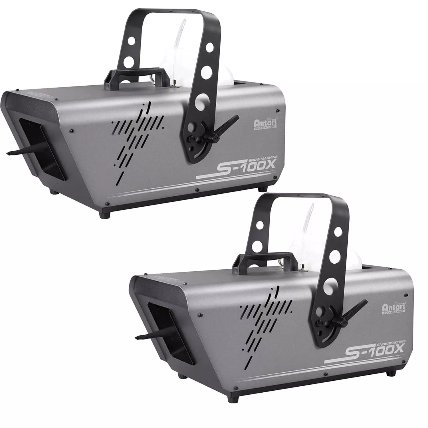 (2) Antari S-100X High Powered Snow Machine Bundle