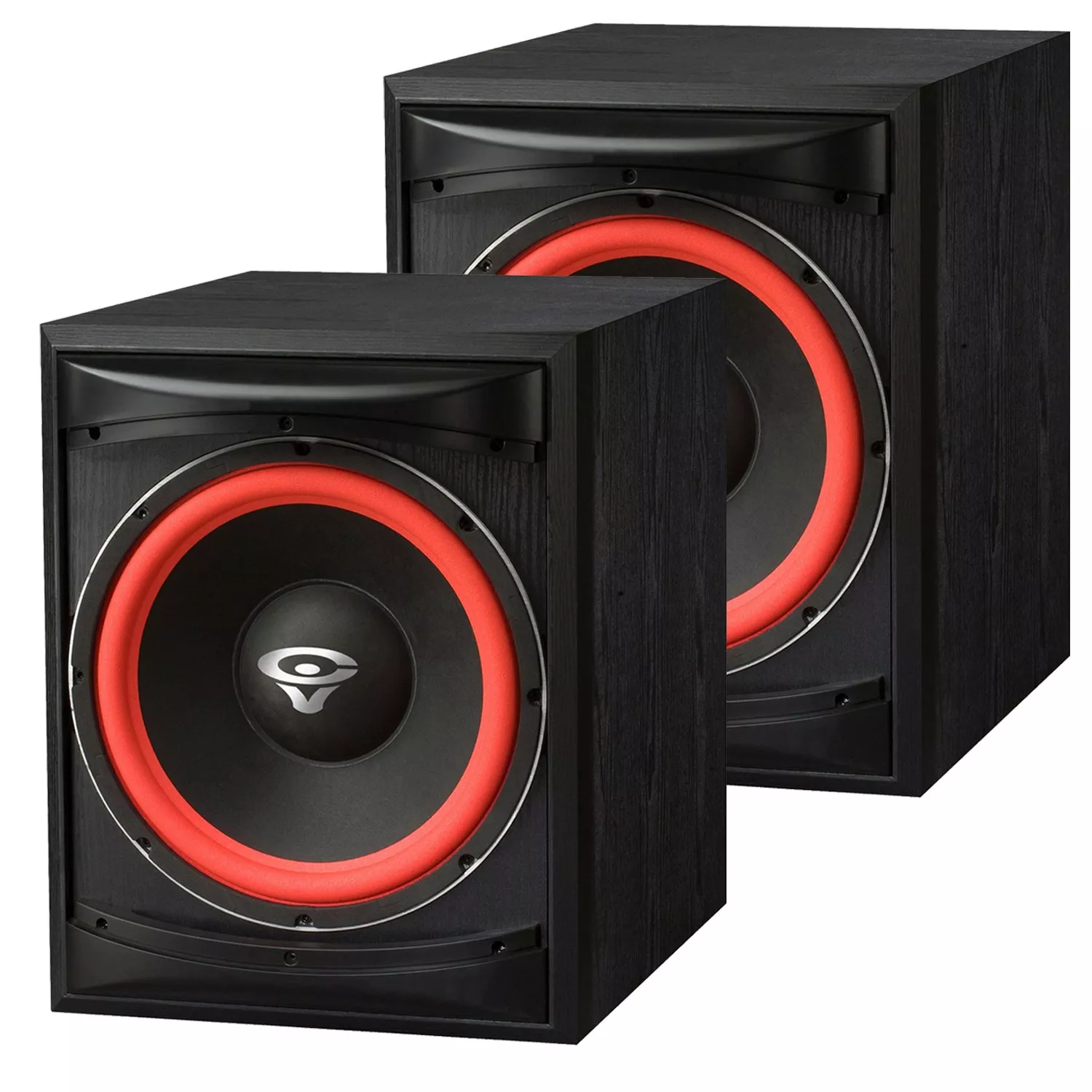 (2) Cerwin-Vega XLS-12S 12″ 250W Powered Subwoofer Bundle