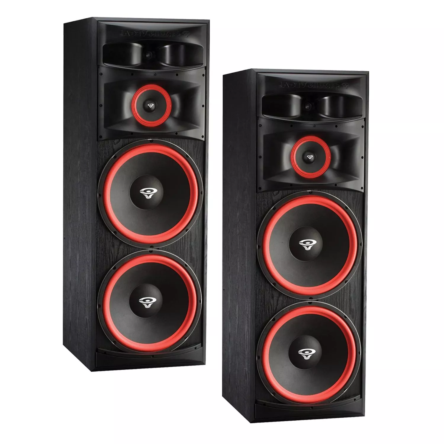 (2) Cerwin-Vega XLS-215 3-Way Floorstanding Speaker Bundle