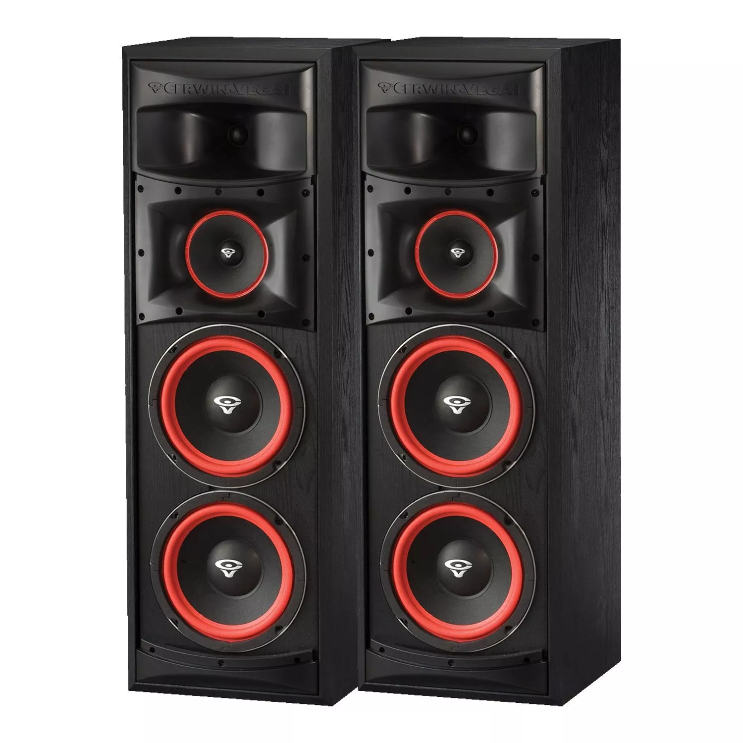 (2) Cerwin-Vega XLS 28 2 x 8″ 3-Way Floorstanding Speakers Bundle