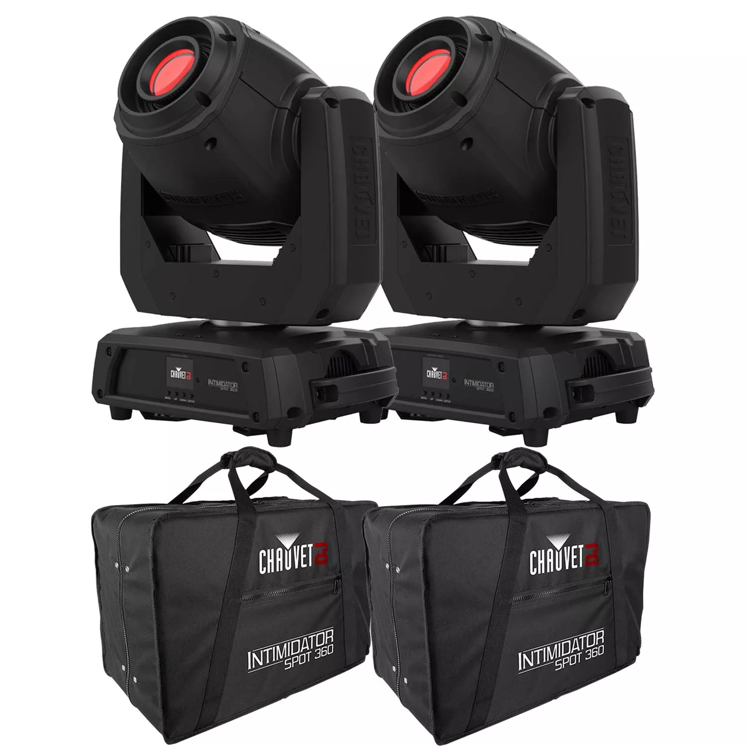 (2) Chauvet DJ Intimidator Spot 360X, (2) Chauvet CHS-360 Bundle