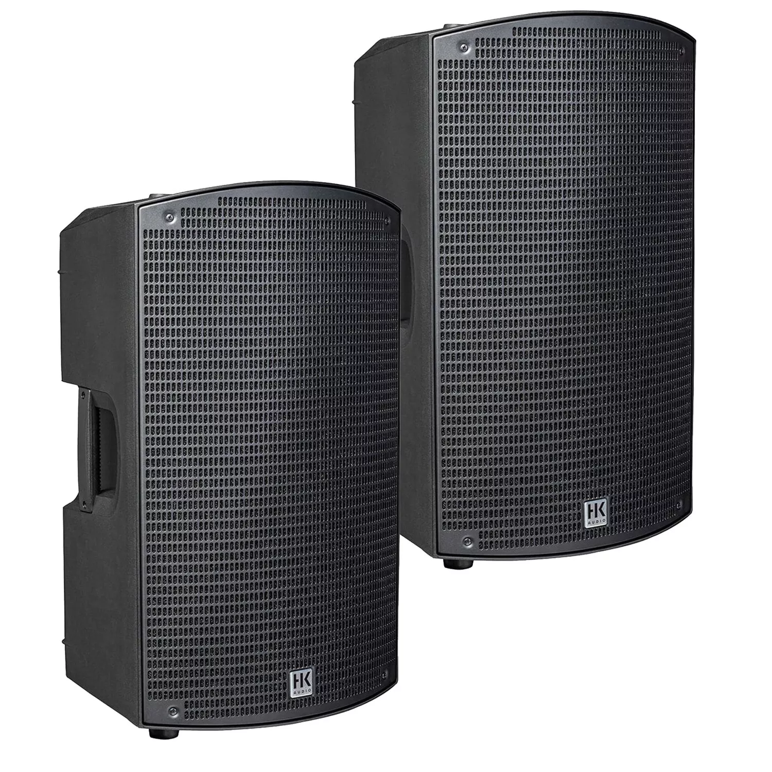 (2) HK Audio Sonar 115 Xi 1200W 15″ Powered Speaker Bundle