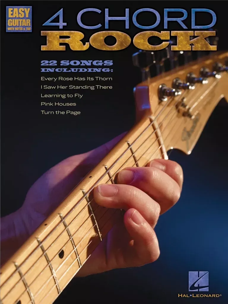 4 Chord Rock Easy Guitar with Notes & Tab