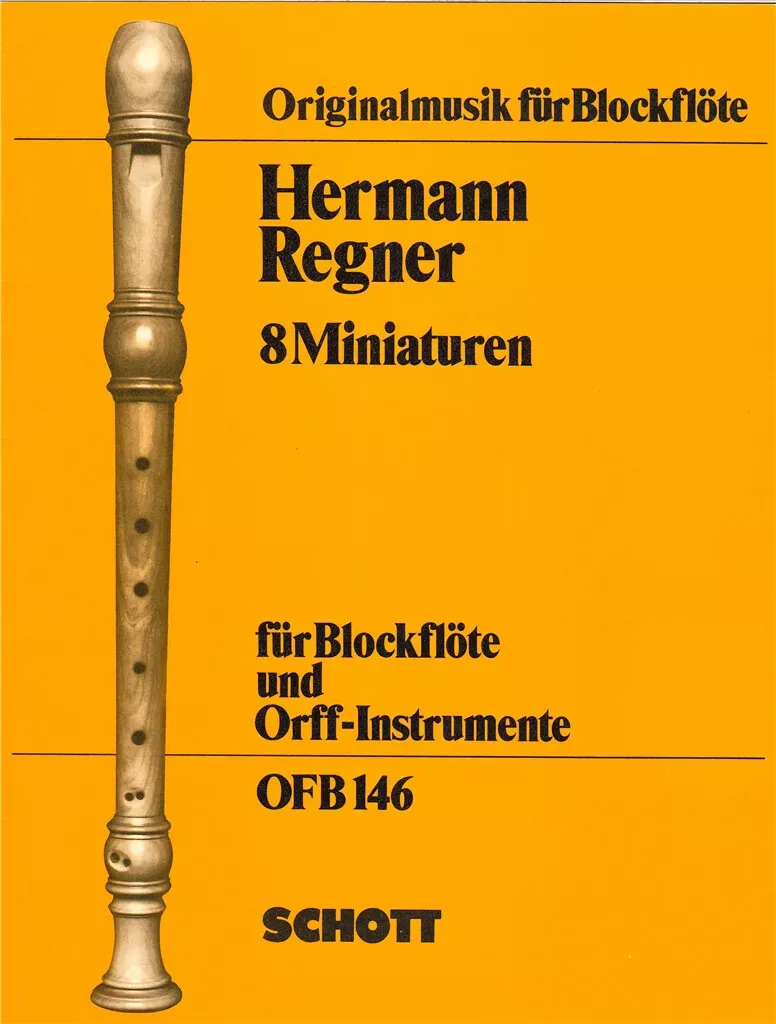 8 Miniaturen Fur Blockflote und Orff-Instrumente