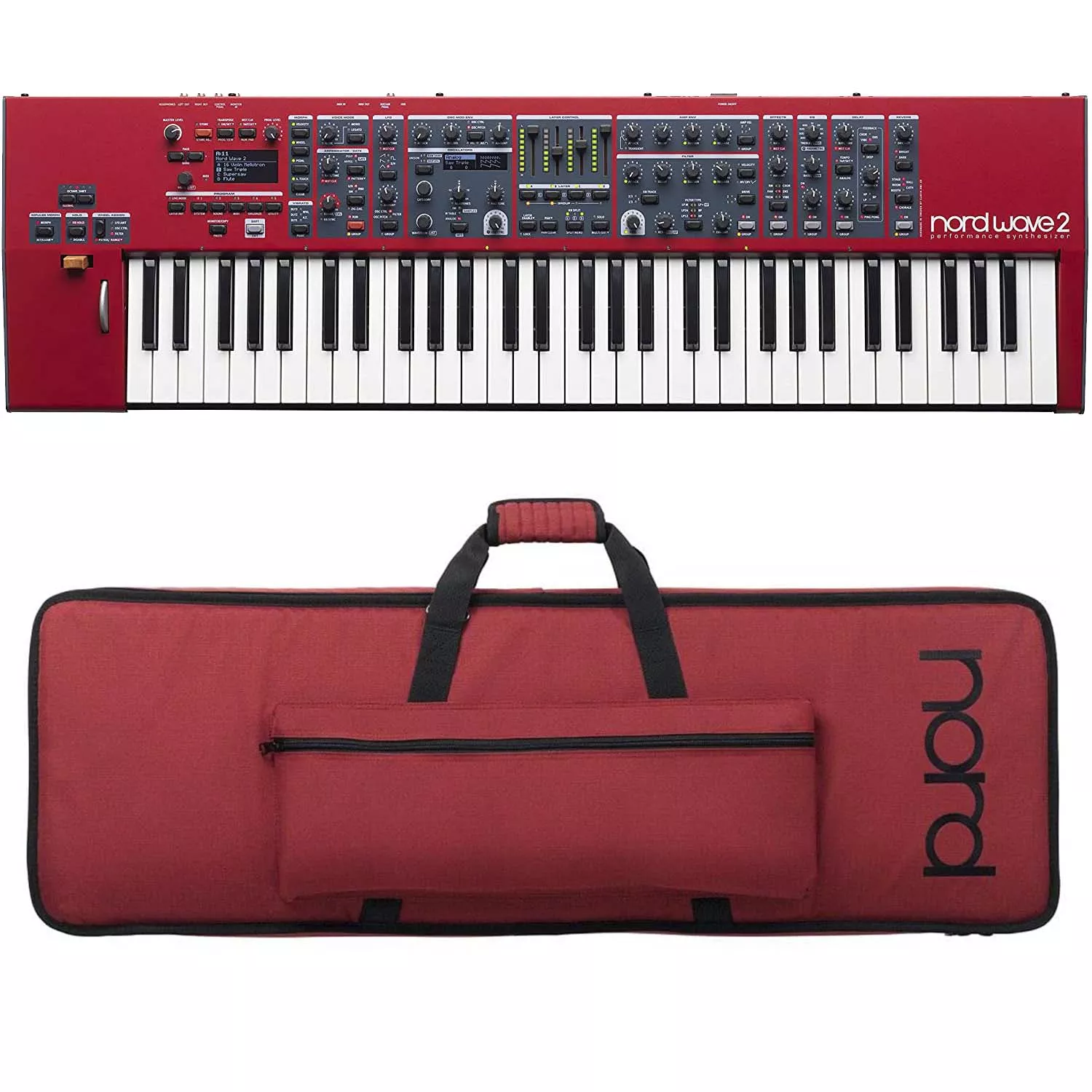 Nord Wave 2 Keyboard Synthesizer, Nord GBW2 Case Bundle