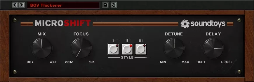 Soundtoys MicroShift 5