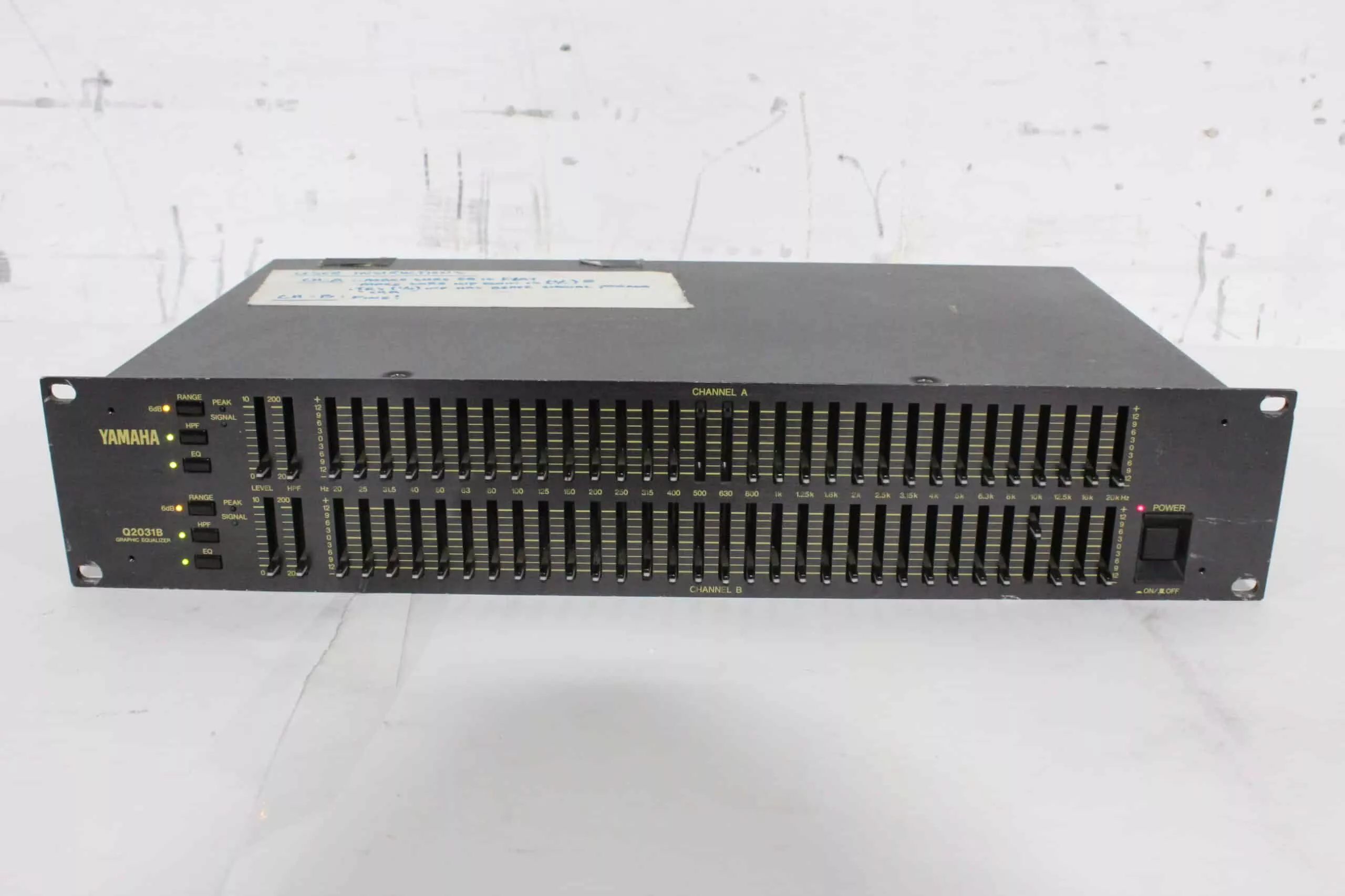 Yamaha Q2031B 2 System 31 BAND Dual-Channel Graphic Equalizer Effector Rackmount