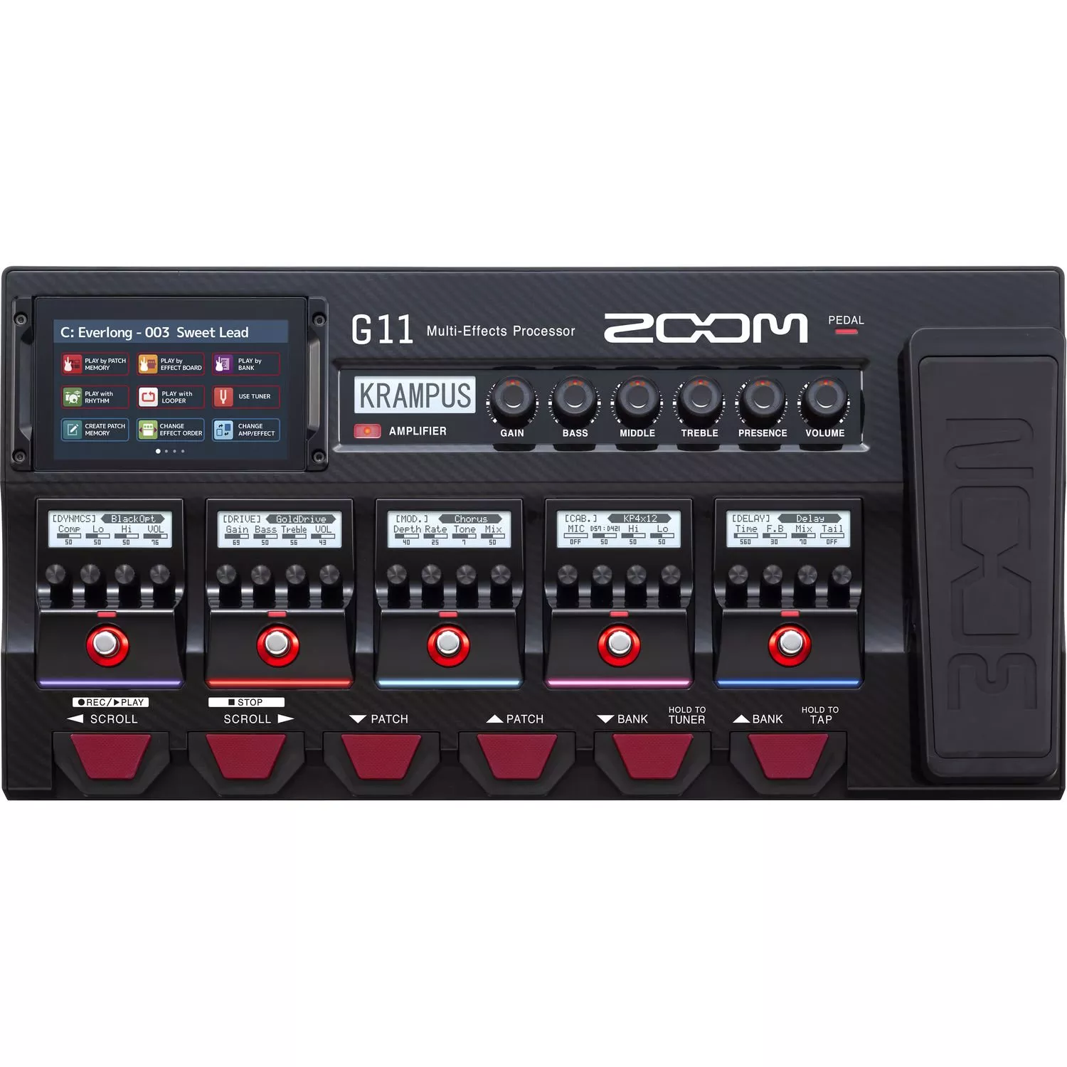 Zoom G11 Multi-Effects Processor for Electric Guitar (B-Stock)