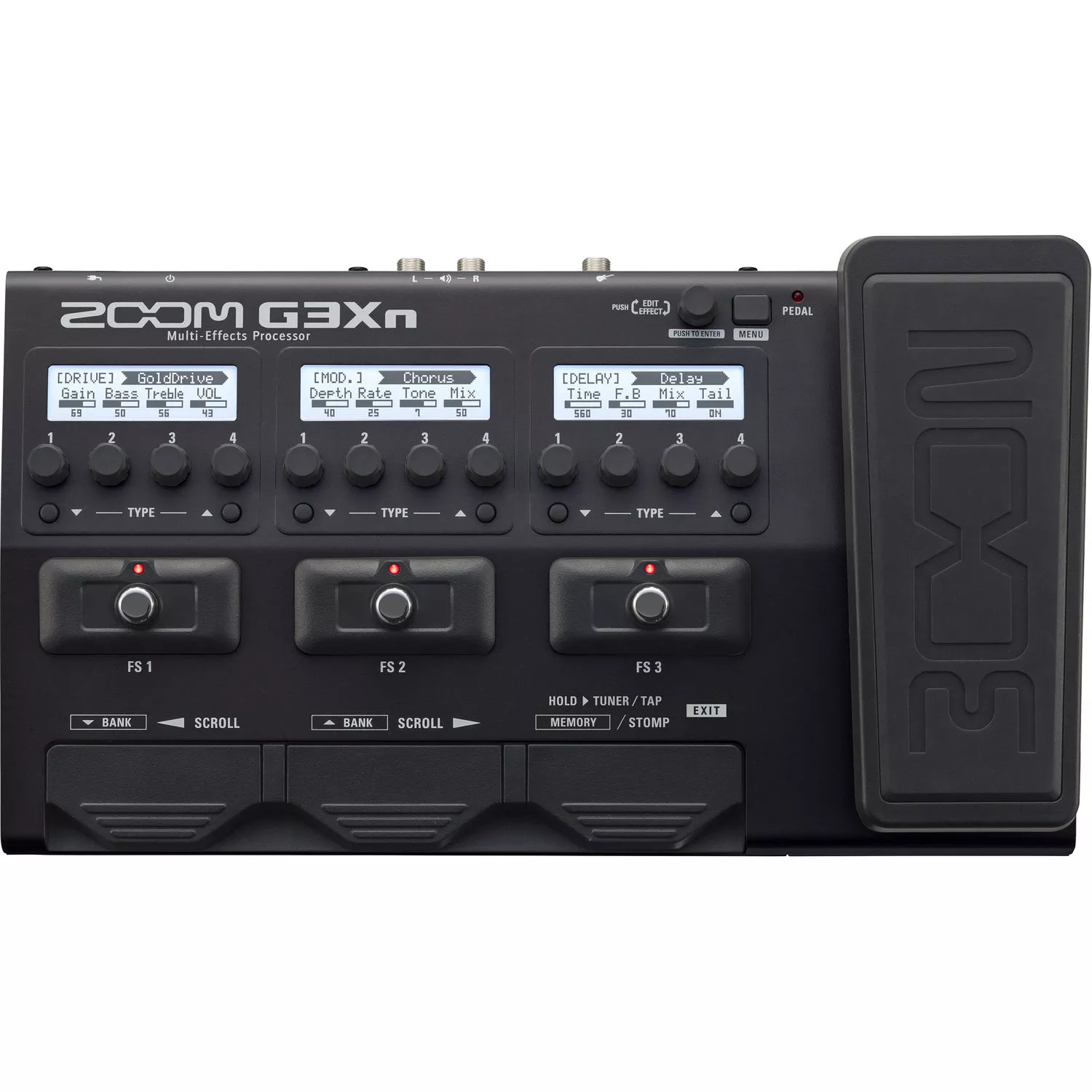Zoom G3Xn Multi-effects Processor with Expression Pedal
